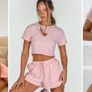 ISO SASKI TOWLLING SHIRT IN PINK